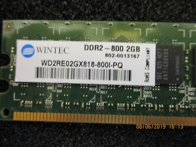 WINTEC - WD2RE02GX818-800I-PQ - 2GB DDR2 240pin Dimm 