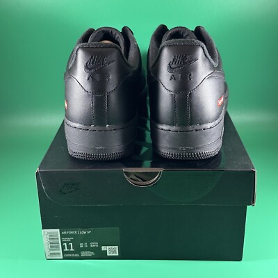Size 11 - Nike Air Force 1 Low x Supreme Box Logo Black  display picture 3