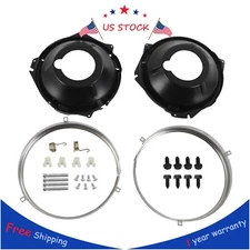 Headlamp Retaining Ring Mounting Bucket 28pc Kit w/ hardware Camaro Nova rings