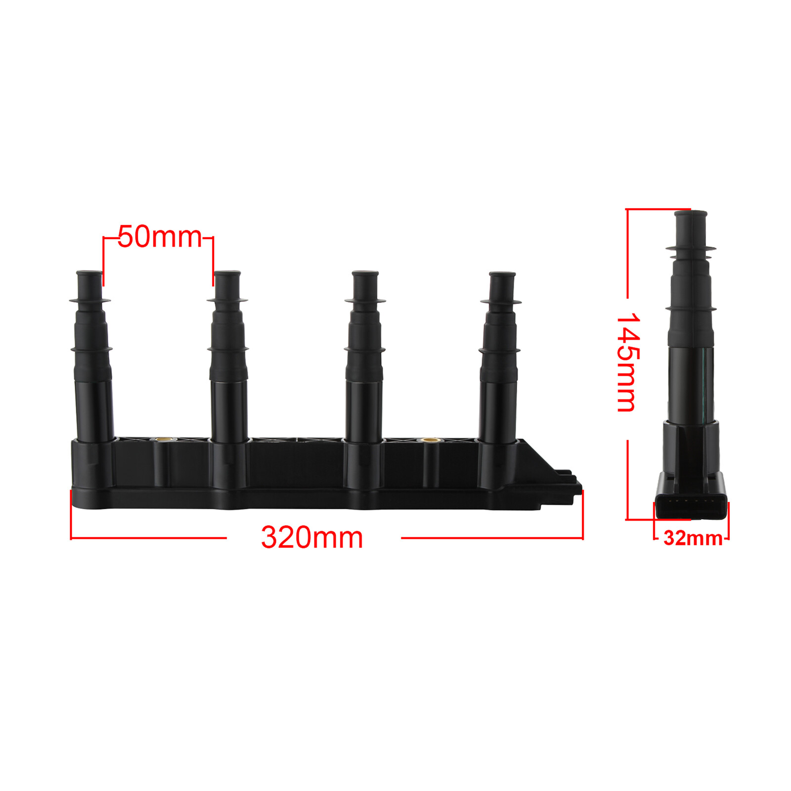 6 PIN Ignition Coil Pack For Citroën C2 C3 MK1 C4 MK1 Peugeot 206 207 1