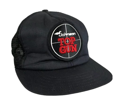 Vtg Johnson Top Gun Mesh Snapback 