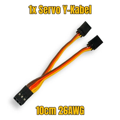 VUNIVERSUM ✅ 10cm Y JR Servokabel Graupner Y-Kabel Verlängerung Splitter Verteiler Graupner