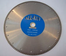5 ALL KUT 12" TURBO DIAMOND CIRCULAR SAW BLADES DRY/WET CONCRETE MASONRY TILE