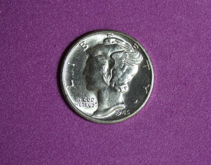 1945-D Mercury Dime #P32885