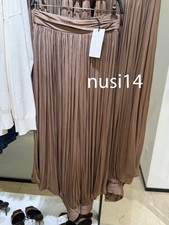 ZARA NEW WOMAN MID-RISE PLEATED VOLUME PANTS ZW COLL BROWN XS-XL 2351/098/700