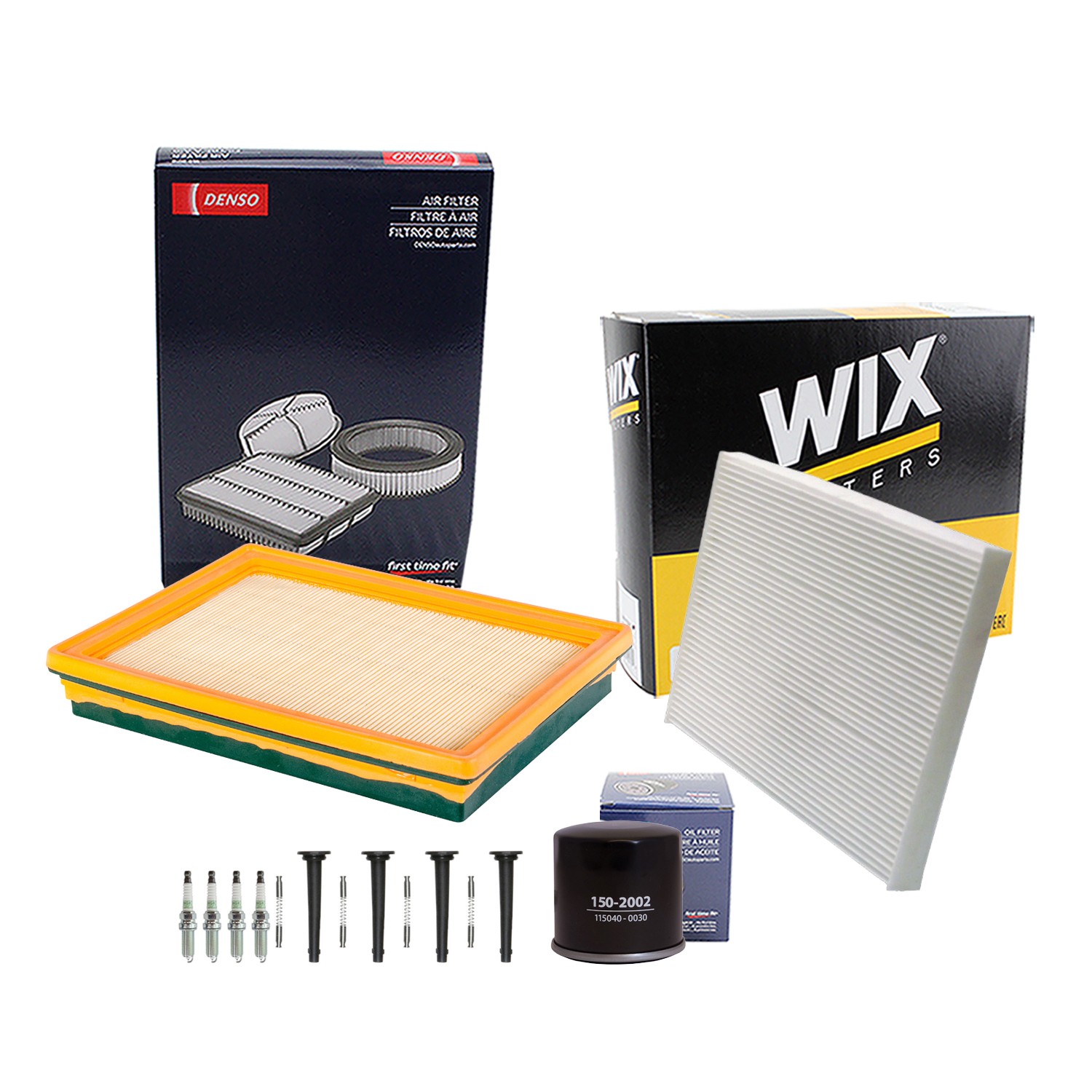 Denso Tune Up Kit NGK 4 Spark Plug  Boots Kit for Sentra 2.5 L4 QR25DE Sedan 11