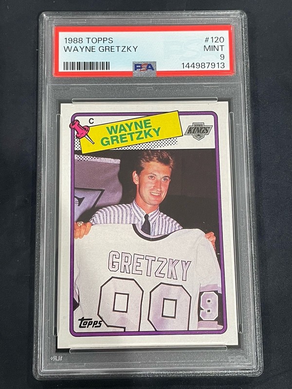 Wayne GRETZKY 1988 Topps #120 Newly Graded PSA 9 Mint Los Angeles KINGS '88