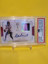 2019 PANINI NAT-TREAS CLLGT.  PATRICK MAHOMES II 03/10 MAT SIG-GOLD #87 PSA 8