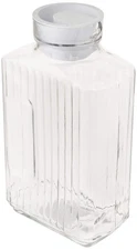 Hocking Glass Bistro Pitcher with White Stopper, 64-Ounce, Clear