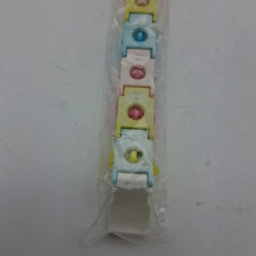 Bracciale Charm Campanella a Scatto Vintage Anni 80 Bambina Costume Gioielli Nuovo Sigillato Taiwan - Foto 8 di 11
