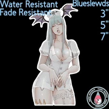 Darkstalkers Morrigan Aensland 3"/5"/7" Lewd Anime Laptop Bottle Sticker