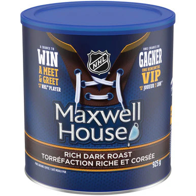 Maxwell House Rich Dark Roast Ground Coffee 925g/32.6oz. (Imported from Canada) - Picture 1 of 5