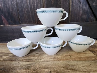 Pyroceram Brand Tableware by Corning Coffee Cups | Set of 6 | Rare