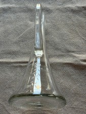 Glas-Karaffe, Glas, mit geschliffenem Muster