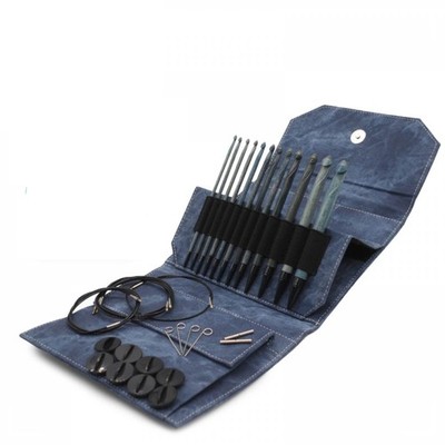 Lykke 6 Birchwood Interchangeable Crochet Hook Set with All Things Knitting B...