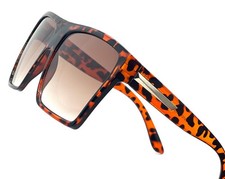 Sunglasses Rectangular Tortoise Frame Retro Style Shades UV400 Outdoor Driving