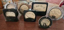 Ge Victor Vintage Panel Instrument Lot Of 7 Steam Punk A-c Volts Voltmeter