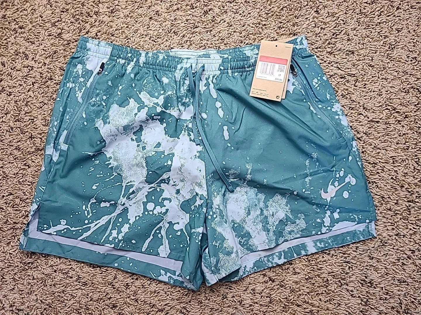 NWT $80 NIKE Dri-FIT Stride 4'' Mens Lg Brief Lined Running Shorts DV9272-379