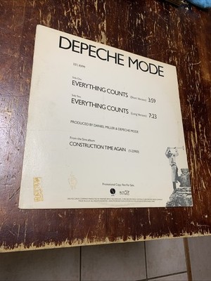Depeche Mode Everything Counts 12  Single Vinyl Record 1983 Original VTG. Promo