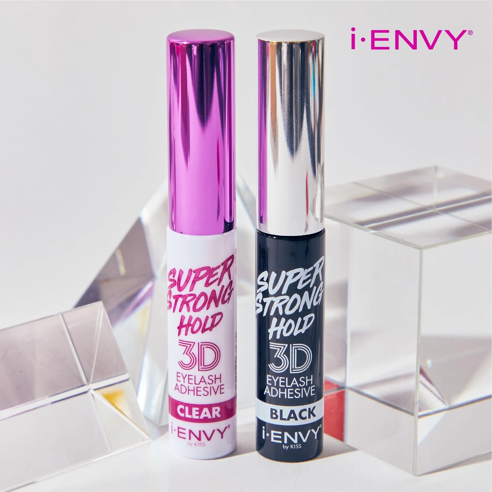 iEnvy by KISS Super Strong Hold 3D Strip Lash Glue Clear, Waterproof BrushOn ... image 5