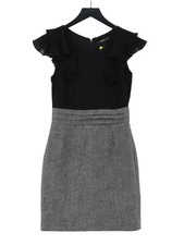 Oasis Bodycon Midi Dress UK8 in Black