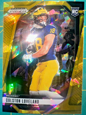 2025 Panini Prizm Draft Picks - Colston Loveland #67 Gold Ice Prizm (RC)