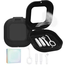 Slim Retainer Case With Vent Holes, Compatible with Invisalign - Includes Rem...