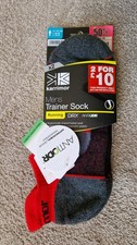 Karrimor x2 Pairs Mens Trainer Running Socks Size UK 11-14 (EU 46-49) NEW
