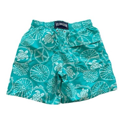 Velibrequin Boys Swim Trunks Oursins Bicolores in Disco Green Color Size 8.