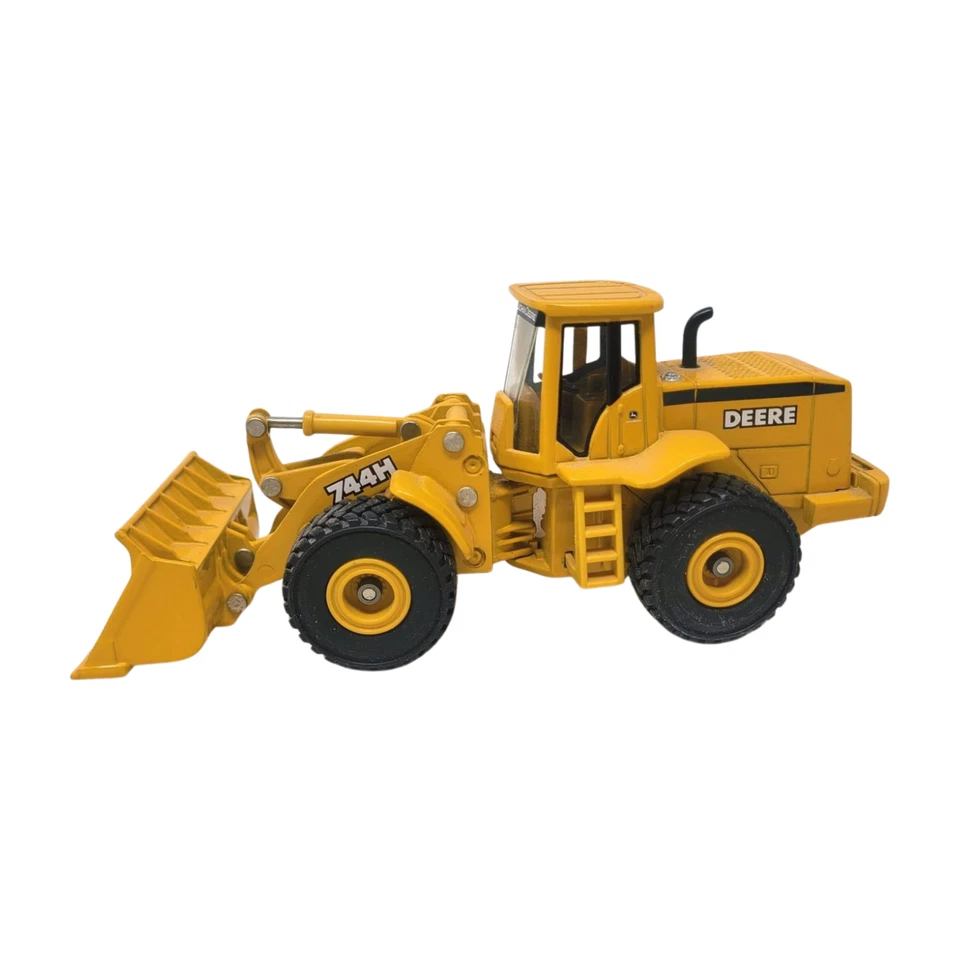 Vintage ERTL 7" John Deere 744H Wheel Loader 5085 Diecast Construction Toy - Image 3 of 4