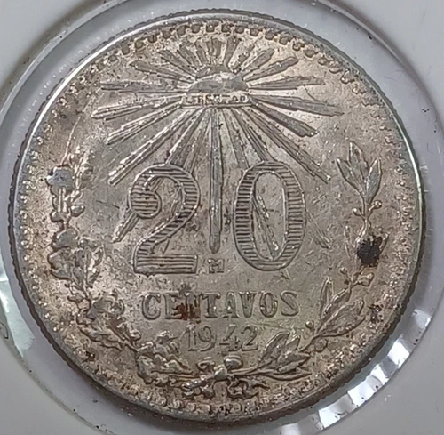 1942 Mexico 50 Centavos Silver — photo from the most recent tracked eBay sale