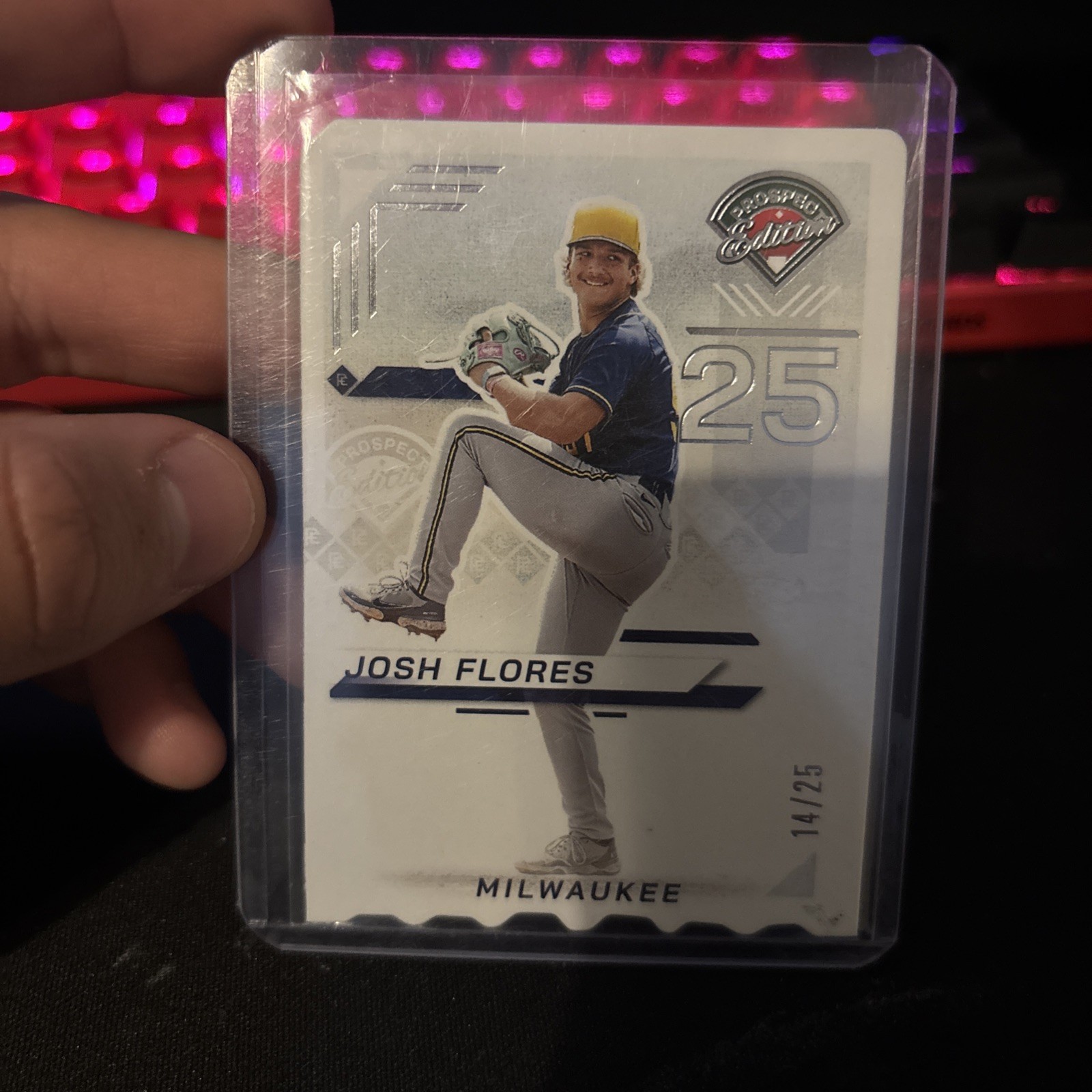 2025 Panini Prospect Edition Josh Flores #81 Ticket Stub /25