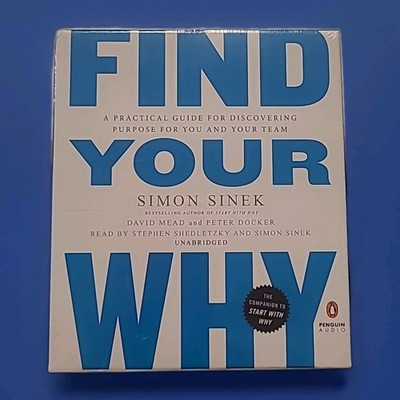 AUDIOBOOK Find Your Why Simon Sinek NEW SEALED Audio CD 3-Disc Set Unabridged