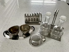 Post War Stainless Steel Willem Wagenfeld WMF Cromargan Germany GG Italy Pinnock