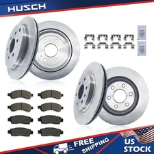Front Rear Disc Rotors Ceramic Brake Pads Kit for BUICK/CHEVROLET/GMC/SATURN