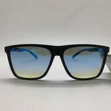 T210.1  Panama Jack Sunglasses 56637SPJ001 Black Square Frames 100% UVA-UVB