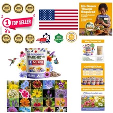 19 Varieties of Non-GMO Wildflower Seeds - Attract Pollinators with 4oz Mix 83.16 per gallon