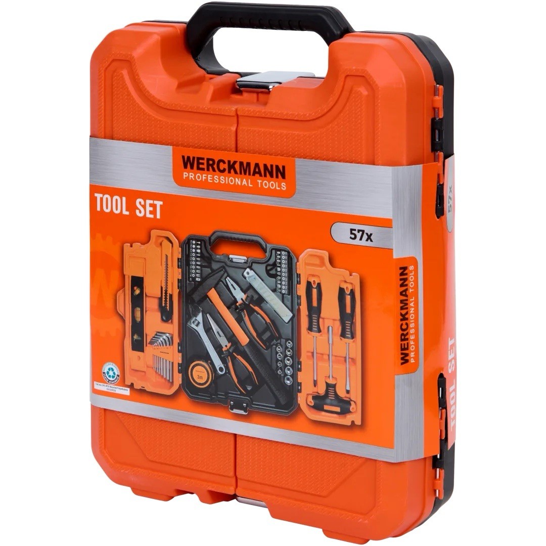Werckmann 57 Pezzi Set Utensili Professionale | Cassetta Completa