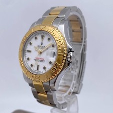 Rolex Yacht-Master 18K Yellow Gold Steel Automatic Midsize Watch 168623 2