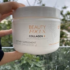 Nu Skin Beauty Focus Collagen Powder Mix-In  Citrus Improve Skin Texture 02/2027