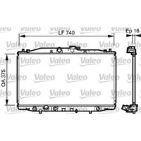 Valeo WasserküHler MotorküHler Aluminium FüR Honda Accord VII CL 2.0 CM