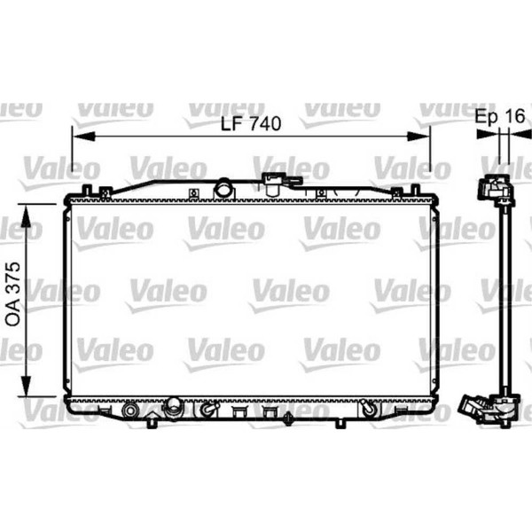 Valeo WasserküHler MotorküHler Aluminium FüR Honda Accord VII CL 2.0 CM-image