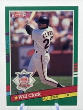 1991 Donruss - Will Clark #441 3 Red Stripes on Right Border