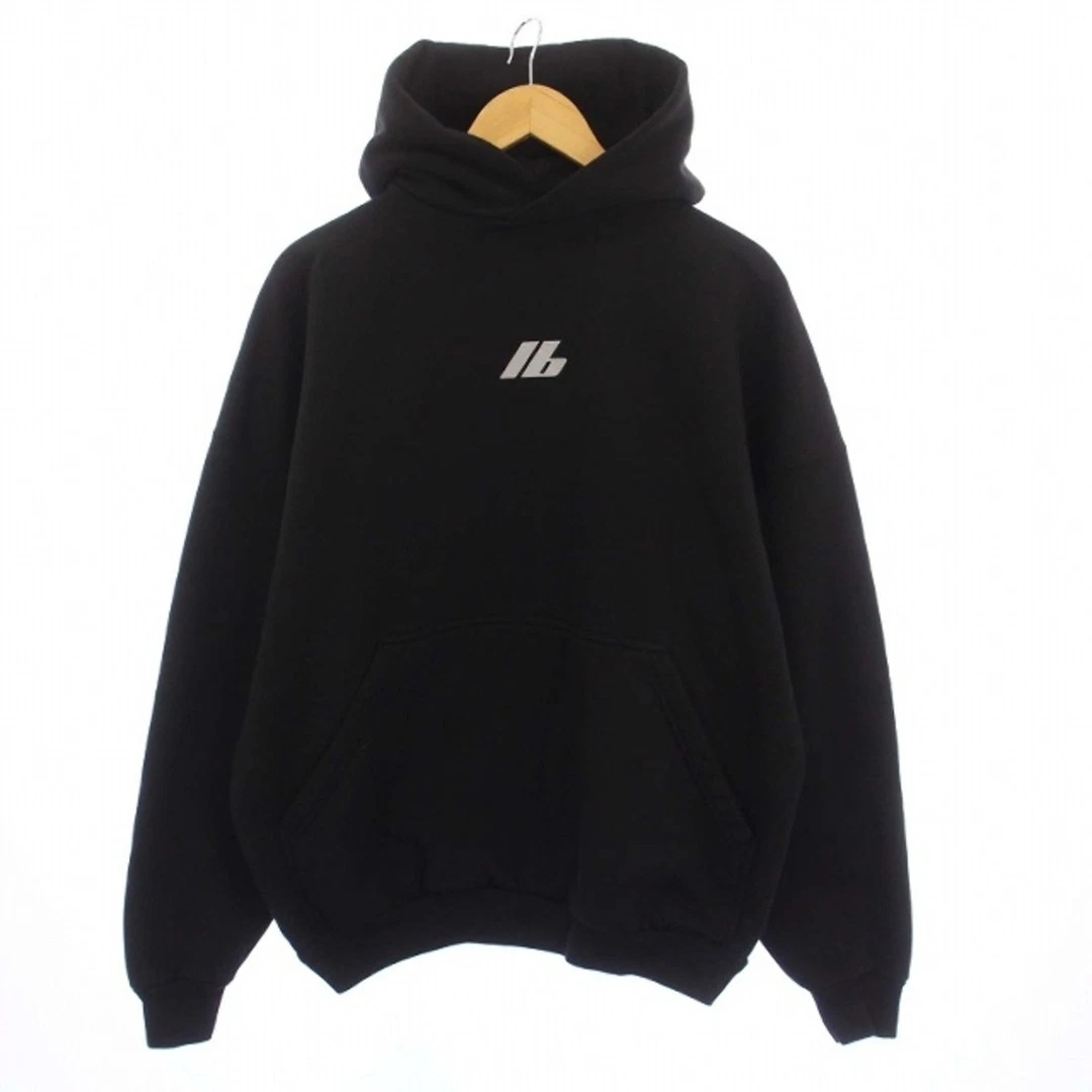 Balenciaga 24AW Felpa con Cappuccio Large Fit Pullover Felpa Manica Lunga Logo 1 S Usata c