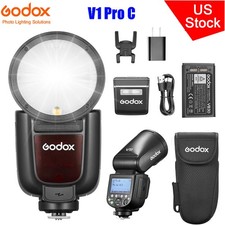 GODOX V1 Pro C 2.4G TTL Round Head Camera Flash for Canon 2980mAh Li-ion Battery