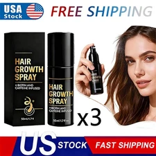 3X HaloGrow Hair Growth Spray 50ml Natural Hair Thickening Gentle Regrowth Mist