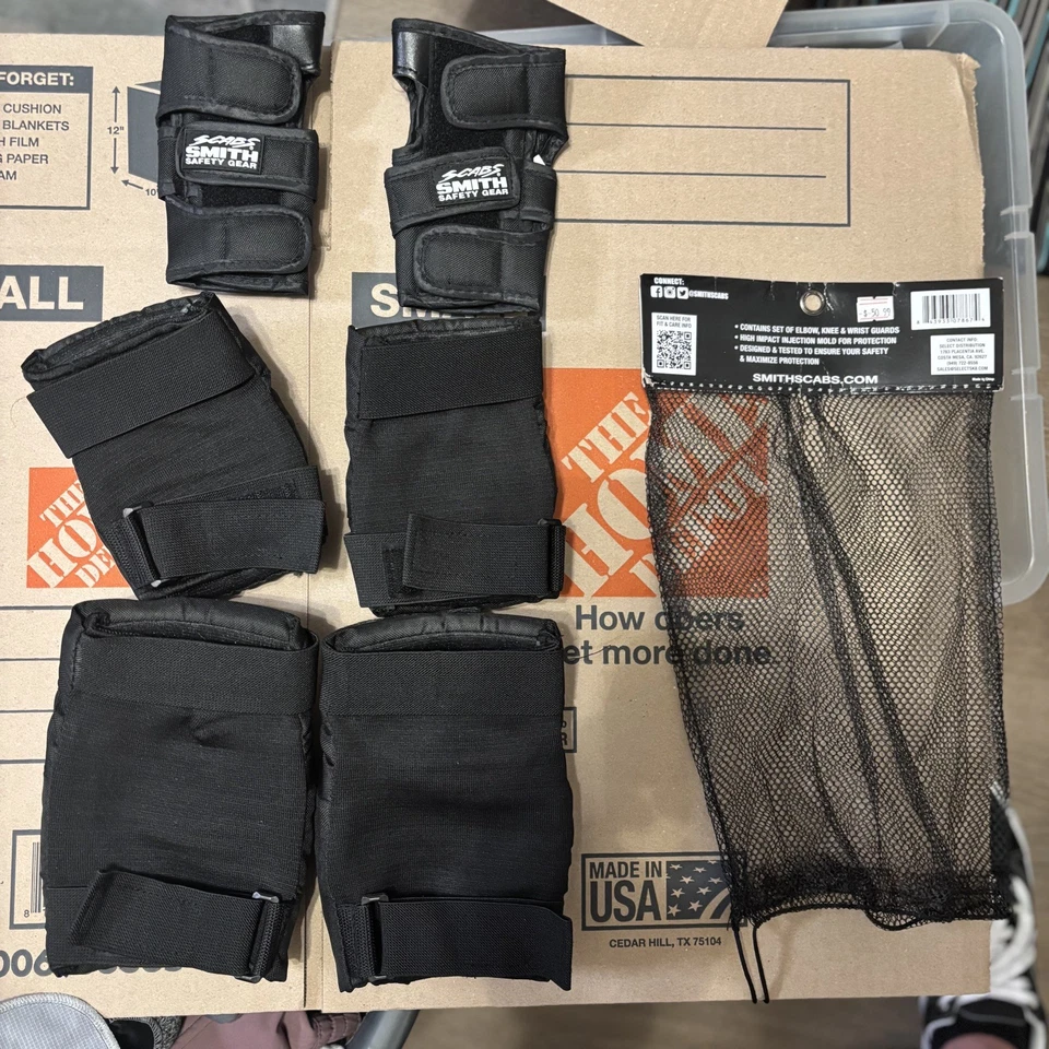 Smith Costras Codo Rodilla Muñeca Juego de 3 Almohadillas Equipo de Seguridad Adulto Talla Pequeña Foto 2 de 3