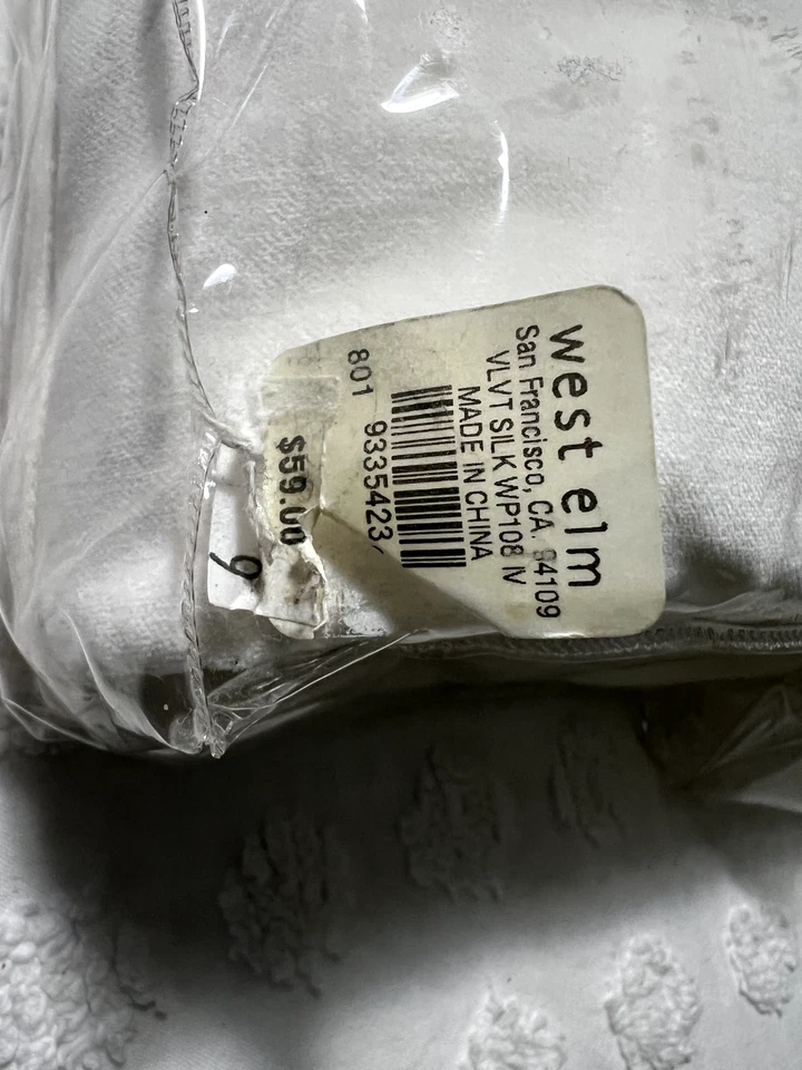 West Elm One (1) Velvet/Silk Dupioni Window Panel 48x108 - New/Open Box - Image 3 of 4