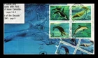 DR JIM STAMPS US CREATURES OF THE SEA FIRST DAY ISSUE SETENANT HAND MADE COVER