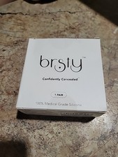 BRSTY Sticky, Reusable, Silicone Nipple Coverings   Size 3.2  Color Mocha New